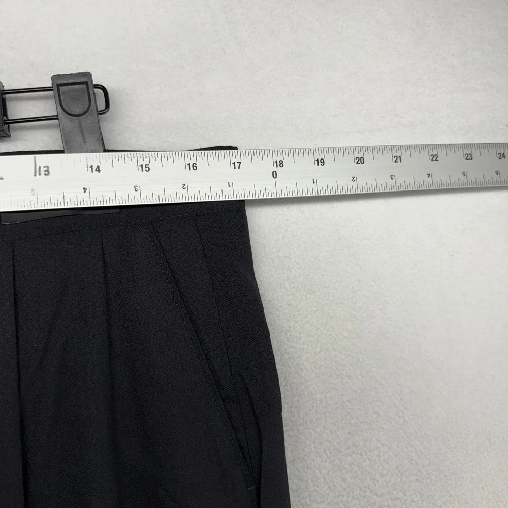 Vintage Sansabelt Dress Pants men's 34 Black Trousers Super 100s Unhemmed NEW